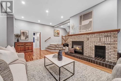 3831 Autumnwood Street, Ottawa, ON - Indoor Photo Showing Living Room With Fireplace