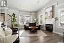 30 Cottonwood Place, Lumsden, SK  - Indoor Photo Showing Living Room With Fireplace 
