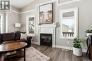 30 Cottonwood Place, Lumsden, SK  - Indoor Photo Showing Living Room With Fireplace 
