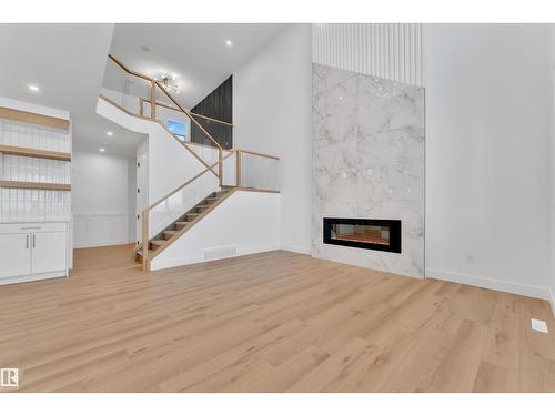 744 Astoria Wy, Devon, AB - Indoor With Fireplace