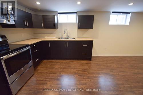 B - 205 Innisfil Street, Barrie, ON - Indoor Photo Showing Kitchen With Double Sink