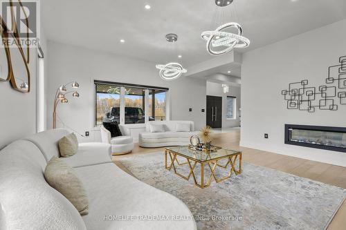 5321 Old Brock Road, Pickering, ON - Indoor Photo Showing Living Room With Fireplace