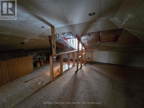 Stairs To Loft Area - 8 Mill Street, Severn (Coldwater), ON - Indoor Photo Showing Garage