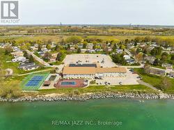 Aerial view of community and its ammunitions - 