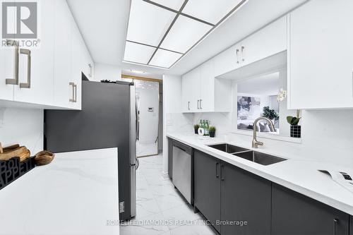 2002 - 5 Concorde Place, Toronto, ON - Indoor Photo Showing Kitchen With Double Sink