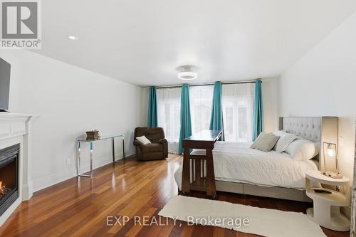 1357 Alexandra Avenue, Mississauga, ON - Indoor Photo Showing Bedroom With Fireplace