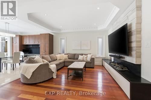 1357 Alexandra Avenue, Mississauga, ON - Indoor Photo Showing Living Room With Fireplace