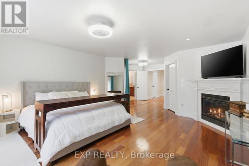 1357 Alexandra Avenue, Mississauga, ON - Indoor Photo Showing Bedroom With Fireplace