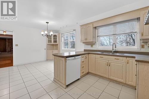 1929 Fieldgate Drive, Burlington, ON - Indoor Photo Showing Kitchen With Double Sink