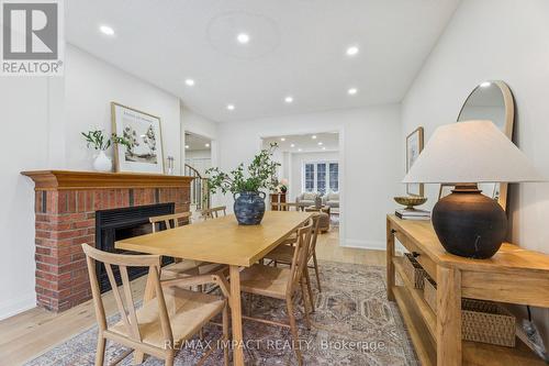 1871 Brookshire Square, Pickering (Liverpool), ON - Indoor Photo Showing Dining Room With Fireplace