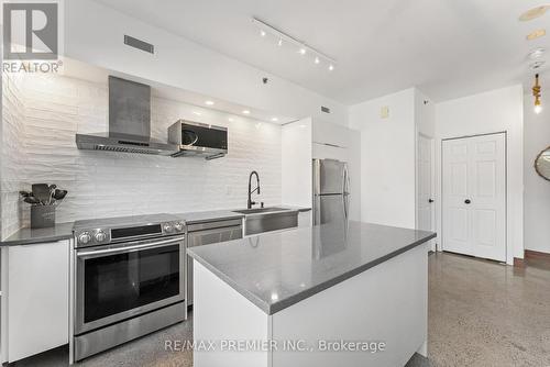 Th13 - 57 East Liberty Street, Toronto, ON - Indoor Photo Showing Kitchen With Stainless Steel Kitchen With Upgraded Kitchen