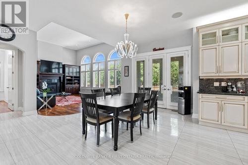 Office nook and french door walkout to the lanii. - 1623 Claymor Avenue, Ottawa, ON - Indoor Photo Showing Dining Room