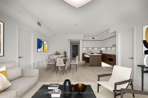 1406-33 Frederick Todd Way, Toronto, ON - Indoor Photo Showing Living Room