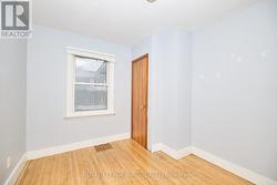 The bedroom closet. - 