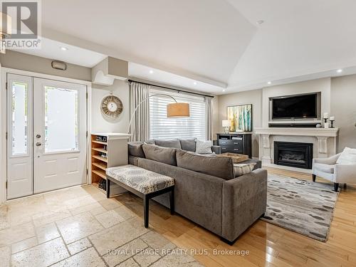 1885 Hindhead Road, Mississauga, ON - Indoor Photo Showing Living Room With Fireplace