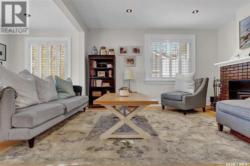 2736 Regina Avenue, Regina, SK - Indoor Photo Showing Living Room With Fireplace