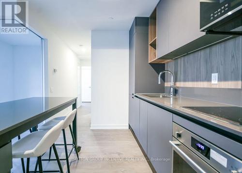 802 - 39 Mary Street, Barrie, ON - Indoor Photo Showing Kitchen With Double Sink