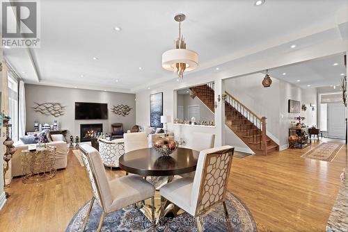 Bright and open kitchen and living room - 2266 Prospect Avenue, Ottawa, ON - Indoor Photo Showing Dining Room With Fireplace