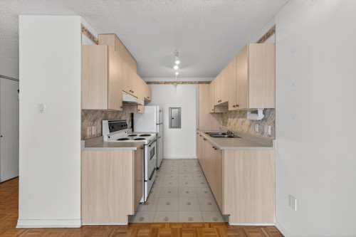 Kitchen - 503-2075 Rue Caroline-Béique, Montréal (Ahuntsic-Cartierville), QC - Indoor Photo Showing Kitchen With Double Sink