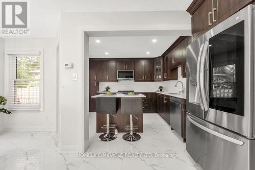 Upper - 57 Lord Simcoe Drive, Brampton, ON - Indoor Photo Showing Kitchen With Upgraded Kitchen