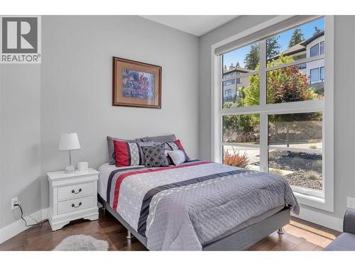 Den/ bedroom on Main - 1823 Diamond View Drive, West Kelowna, BC - Indoor Photo Showing Bedroom