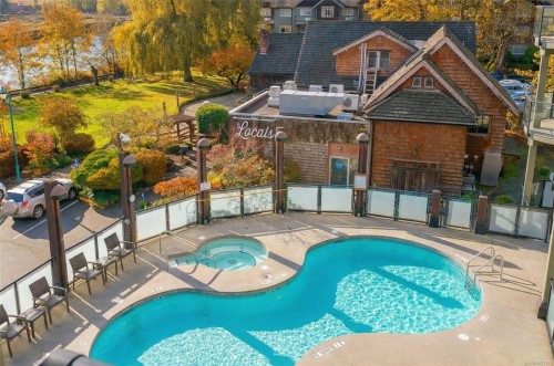 310D-1730 Riverside Lane, Courtenay, BC - Outdoor With In Ground Pool