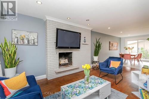1326 Tara Drive, Ottawa, ON - Indoor Photo Showing Living Room With Fireplace