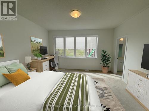 Primary Bedroom - VStaged - 1043 Thompson Drive, Oshawa, ON - Indoor Photo Showing Bedroom
