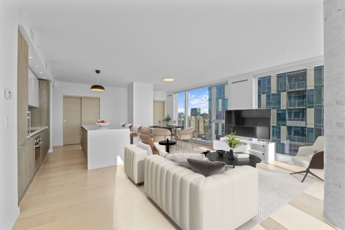 Salon - 2809-1450 Boul. René-Lévesque O., Montréal (Ville-Marie), QC - Indoor Photo Showing Living Room