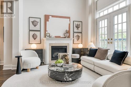21 Mackenzie'S Stand Avenue, Markham, ON - Indoor Photo Showing Living Room With Fireplace