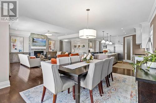 327 Sunnybrae Avenue, Innisfil, ON - Indoor Photo Showing Dining Room With Fireplace