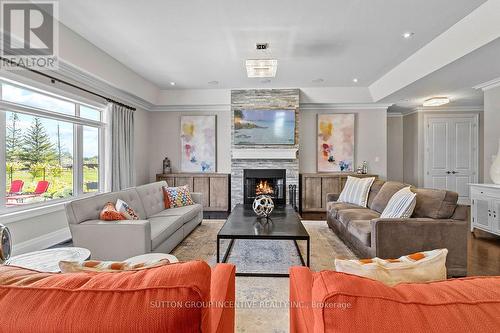 327 Sunnybrae Avenue, Innisfil, ON - Indoor Photo Showing Living Room With Fireplace