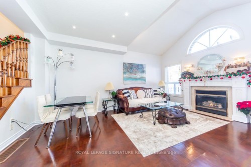 40 Tuscana Boulevard, Vaughan, ON - Indoor Photo Showing Living Room With Fireplace
