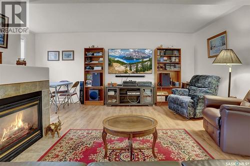 101 2217 Angus Street, Regina, SK - Indoor Photo Showing Living Room With Fireplace