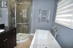 Tiled Shower with Heated towel Rack - 