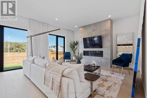 3455 Grand Oak Crossing, London South (South V), ON - Indoor Photo Showing Living Room With Fireplace