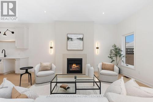 Living Room - 6 Butternut Crescent, Fort Erie (Ridgeway), ON - Indoor Photo Showing Living Room With Fireplace