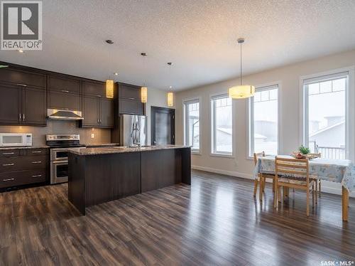 4337 Green Apple Drive E, Regina, SK - Indoor Photo Showing Kitchen With Stainless Steel Kitchen With Upgraded Kitchen