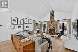 Expansive windows and door to front deck - 