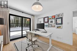 Large sliding door leads to back yard walkout - 