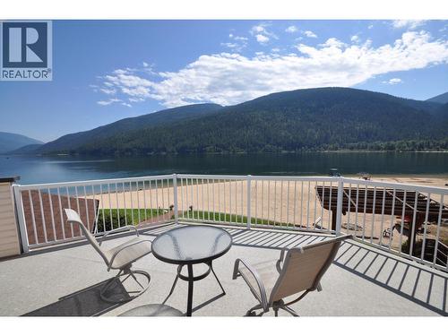 Private deck off of Primary bedroom - 2194 3A Highway, Nelson, BC - Outdoor With Body Of Water With View