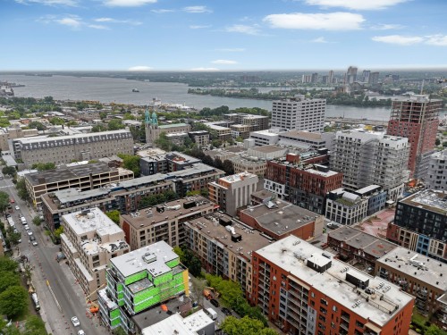 Aerial photo - 114-2160 Rue Laforce, Montréal (Ville-Marie), QC - Outdoor With Body Of Water With View