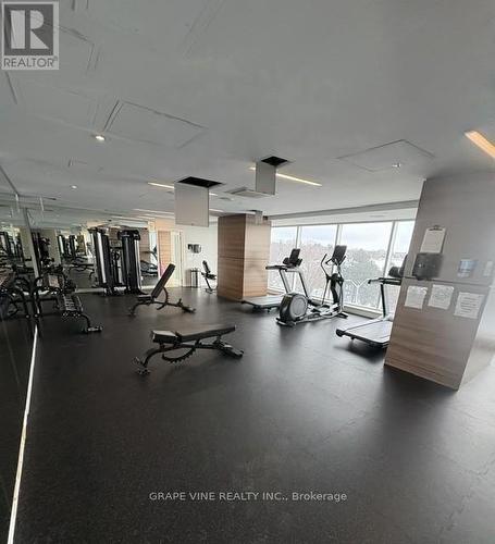 3705 - 805 Carling Avenue, Ottawa, ON - Indoor Photo Showing Gym Room