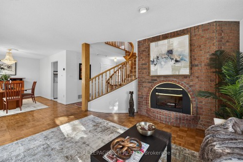 44-68 Confederation Way, Markham, ON - Indoor Photo Showing Living Room With Fireplace