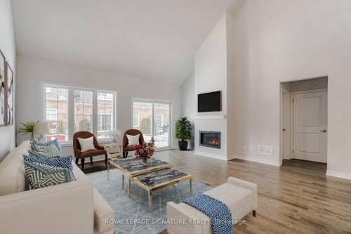 41 Overlea Drive, Brampton, ON - Indoor Photo Showing Living Room With Fireplace