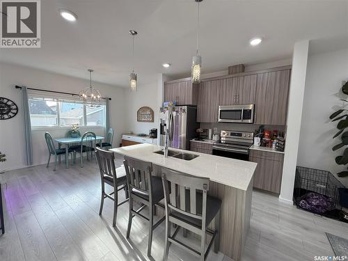 4226 Brighton Circle, Saskatoon, SK - Indoor Photo Showing Kitchen With Double Sink With Upgraded Kitchen