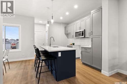 3136 Green Turtle Road, Regina, SK - Indoor Photo Showing Kitchen With Upgraded Kitchen