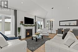 Living Room with gas Fireplace - 