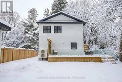 Back Deck with Glass Railings. - 
