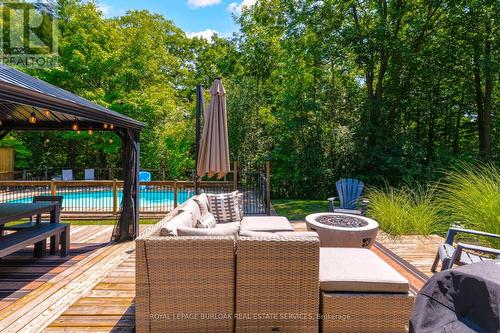 1807 Heather Hills Drive, Burlington, ON - Outdoor With In Ground Pool With Deck Patio Veranda
